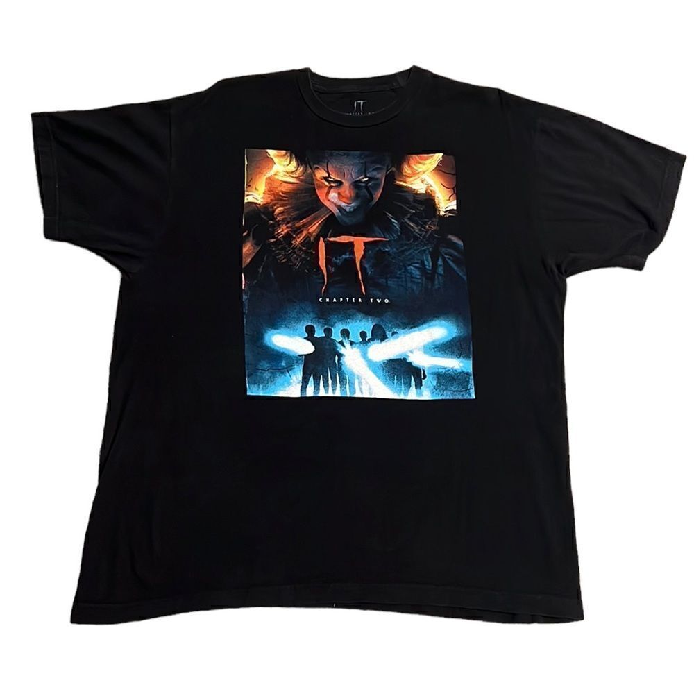 IT Chapter Two Pennywise Graphic T-shirt Men’s XL Black Horror Stephen King